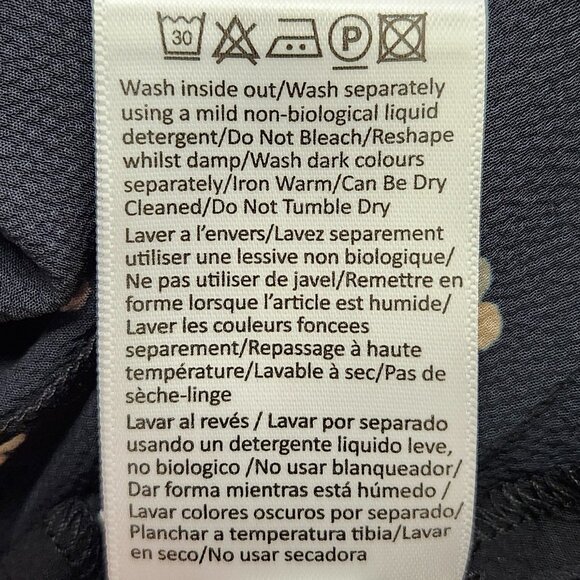 Seraphine Women's Black Midi Shift Dress W/Brown Minnie Ears Size 6 & 8 - Picture 7 of 7